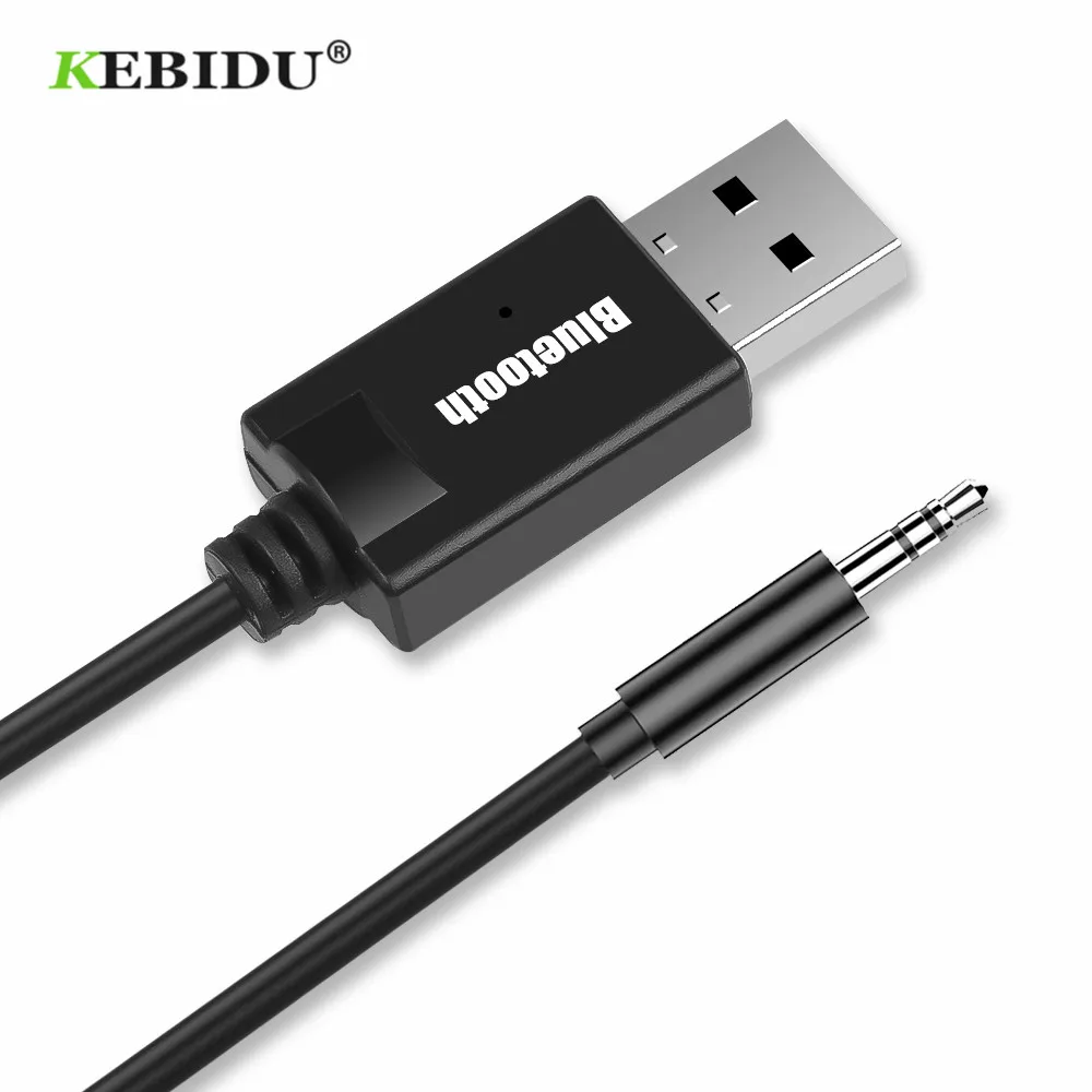 KEBIDU 3,5 мм аудио AUX Автомобильный приемник адаптер USB Bluetooth беспроводной аудио приемник Y-16 Bluetooth 4,2 стерео адаптер для динамика