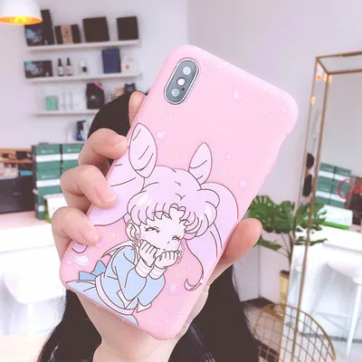 As shown in Nova 4E милый Сейлор Мун чехол для телефона huawei P10 plus/P20 pro/P30/P30 pro/Honor 8X розовая девочка мягкая задняя крышка чехол - Цвет: As shown in