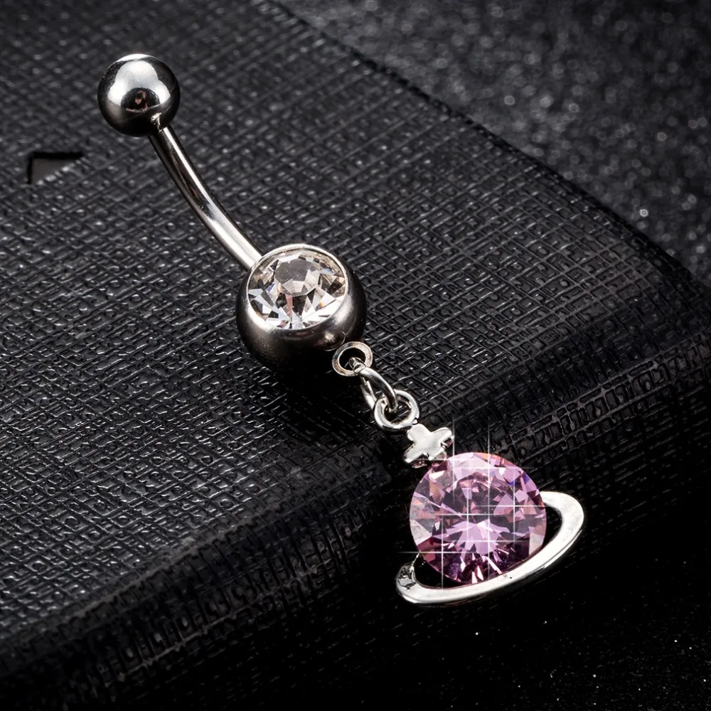 Colourful crystal zircon Surgical Steel Belly Button Rings Sexy Dangle Navel Piercing Rhinestone Body Jewelry 2019 fashion | Украшения и