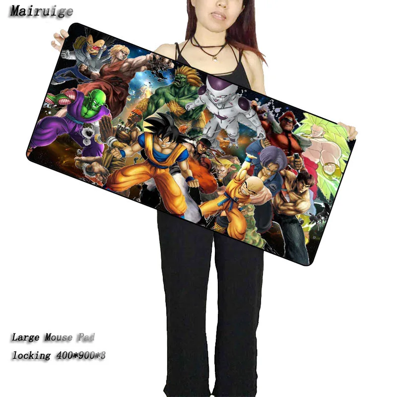 300X700X2MM Mairuige Dragon Ball Z большой игровой Мышь Pad замок края Мышь pad Скорость/Управление Мышь коврик для CS GO лига ноги Dota 4 Размеры - Цвет: 300X700X2MM