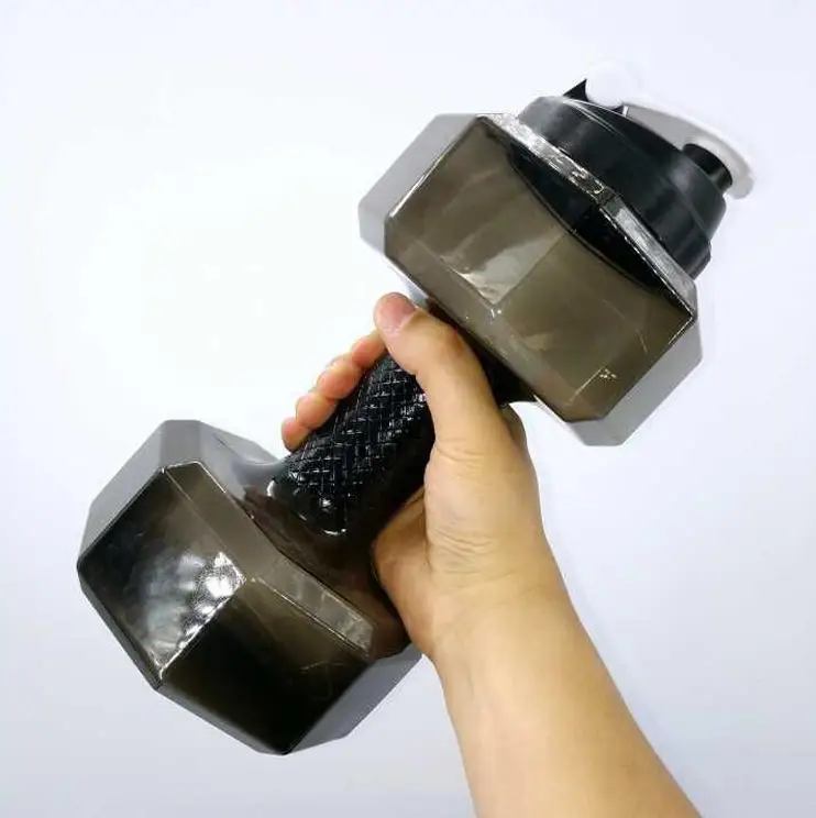 2.2L гантели в форме пластиковых большой емкости Спортивная бутылка для воды