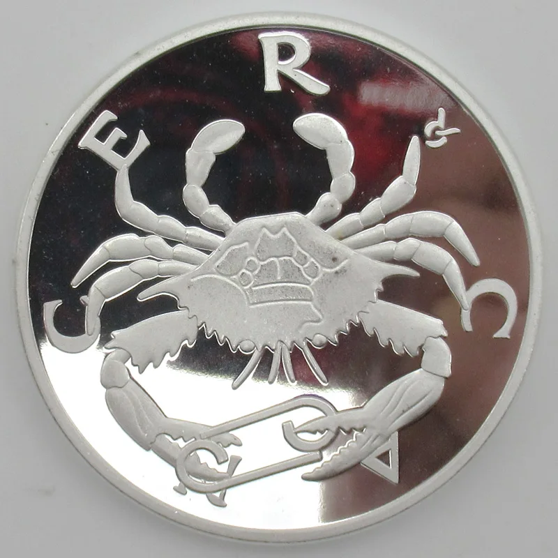 Металлические серебряные монетки американская монета Созвездие подарок на