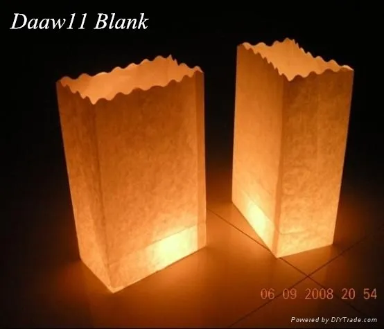 Daaw11 Blank 28x18x10 см x 10 шт./лот Luminaria светильник держатель Бумага лампы в форме свечи Фонари сумка для свадьбы, Рождества, День рождения украшения - Цвет: Daaw11 Blank