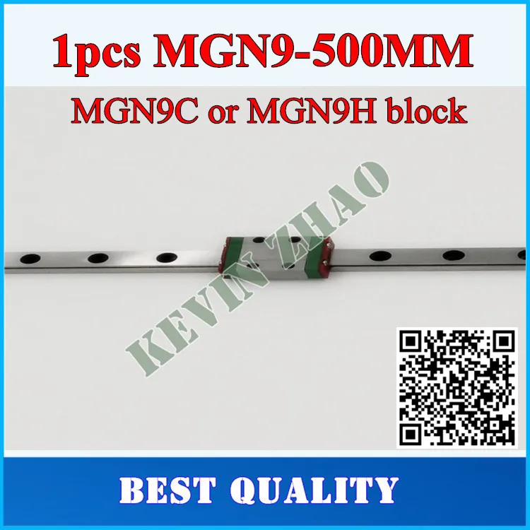 9mm Linear Guide MGN9 L= 500mm linear rail way + MGN9C or MGN9H Long carriage for CNC X Y Z Axis | Обустройство дома