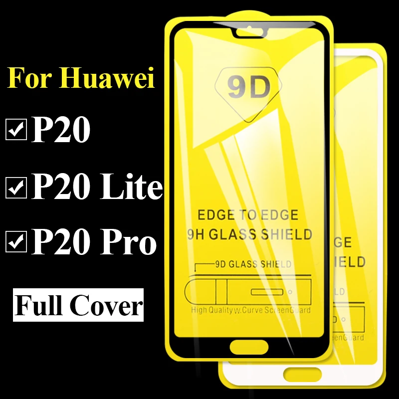9D стекло для Huawei P20 Lite Pro защита экрана Huwai P20Lite легкая защитная пленка полное