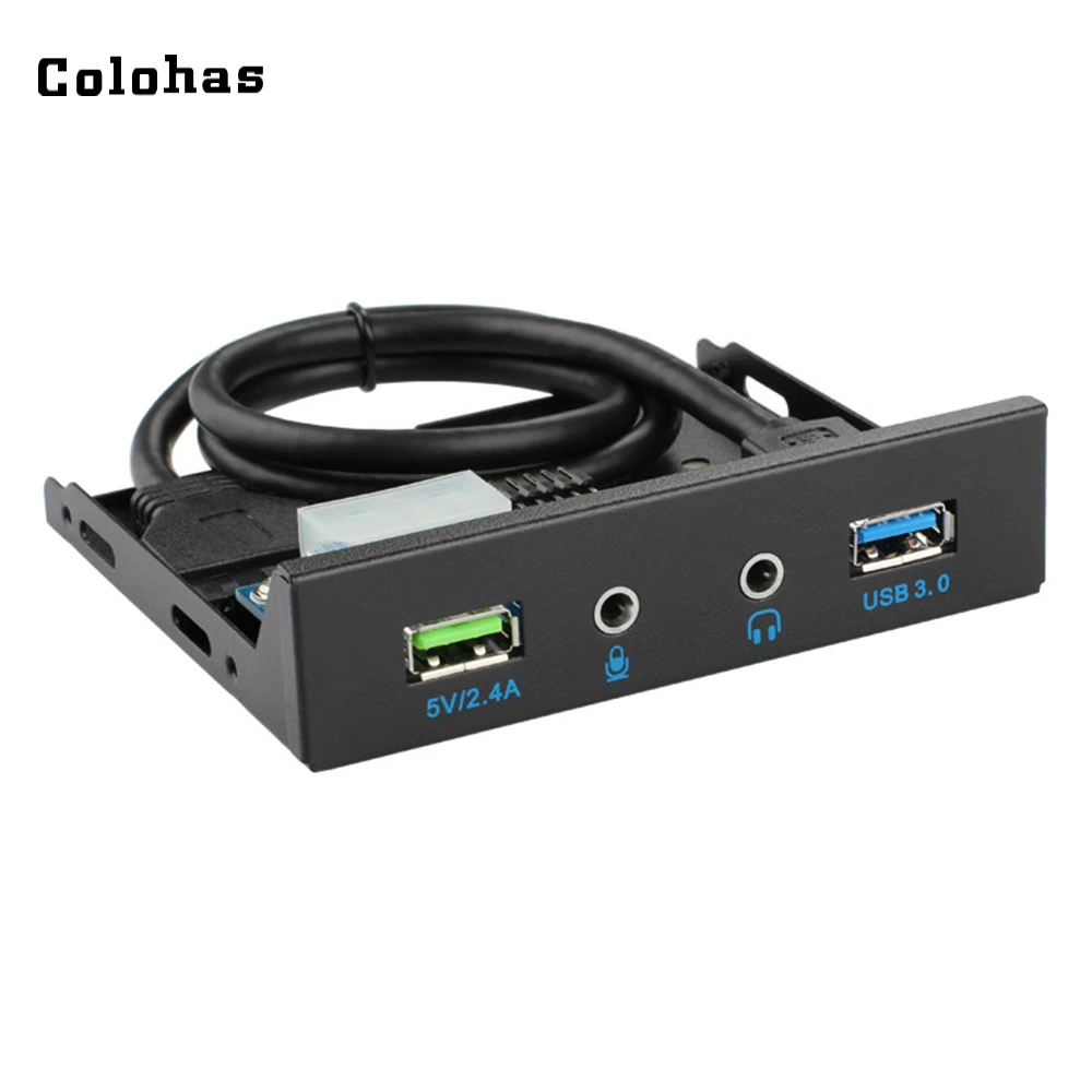 3,5 дюймов флоппи-отсек Передняя панель расширения USB 3,0+ HD аудио+ 5 В 2,0 A Быстрая зарядка USB порты материнская плата 20 Pin Интерфейс