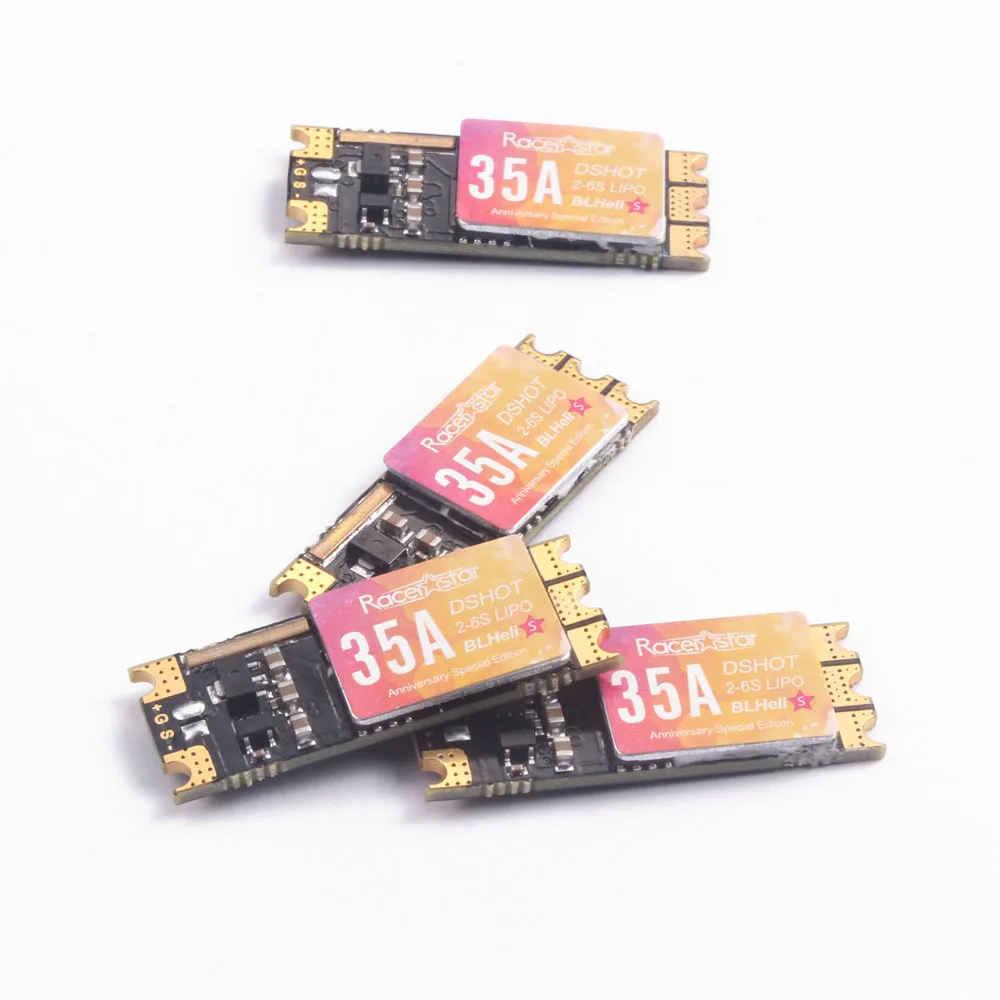 

4PCS Racerstar SPROG X 35A BLheli_S 2-6S DShot600 ESC 4g for RC Drone Multicopter Frame Part Accessories Special Edition