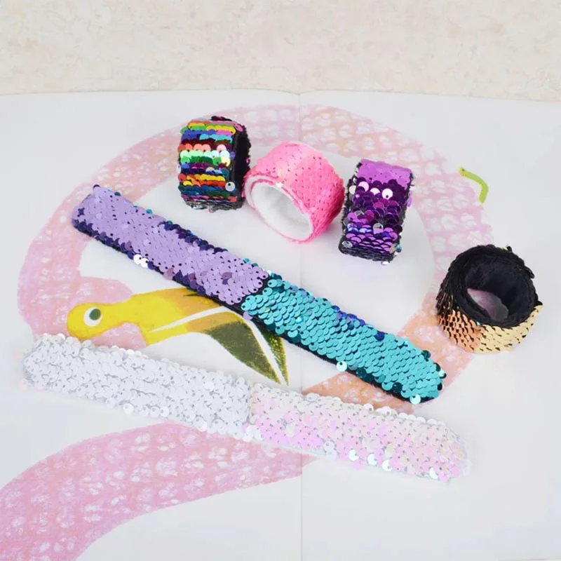 Модная Русалка Детские игрушки пайетки цепочка на руку день подарок