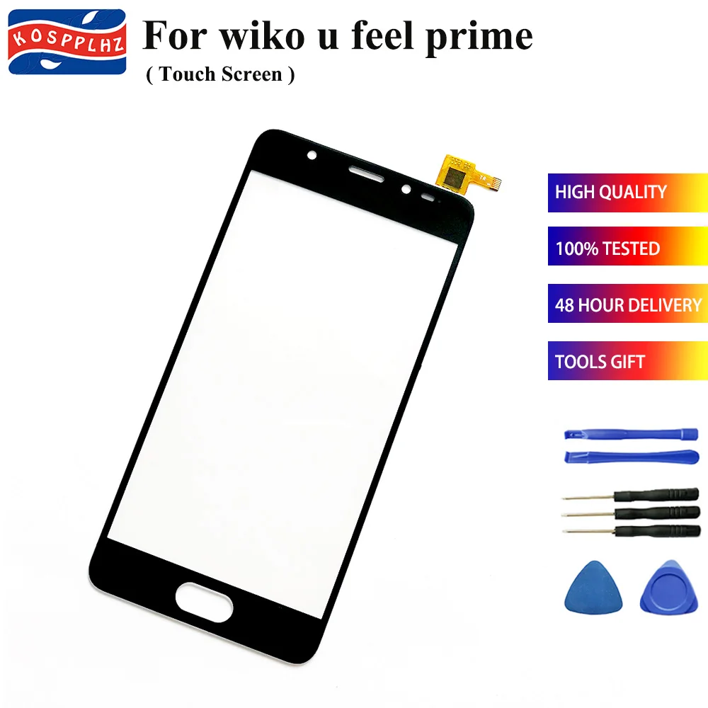 KOSPPLHZ, новинка, сенсорный экран для Wiko U Feel Prime, сенсорная панель, сенсорный экран для Wiko ufeel prime, переднее стекло для мобильного телефона