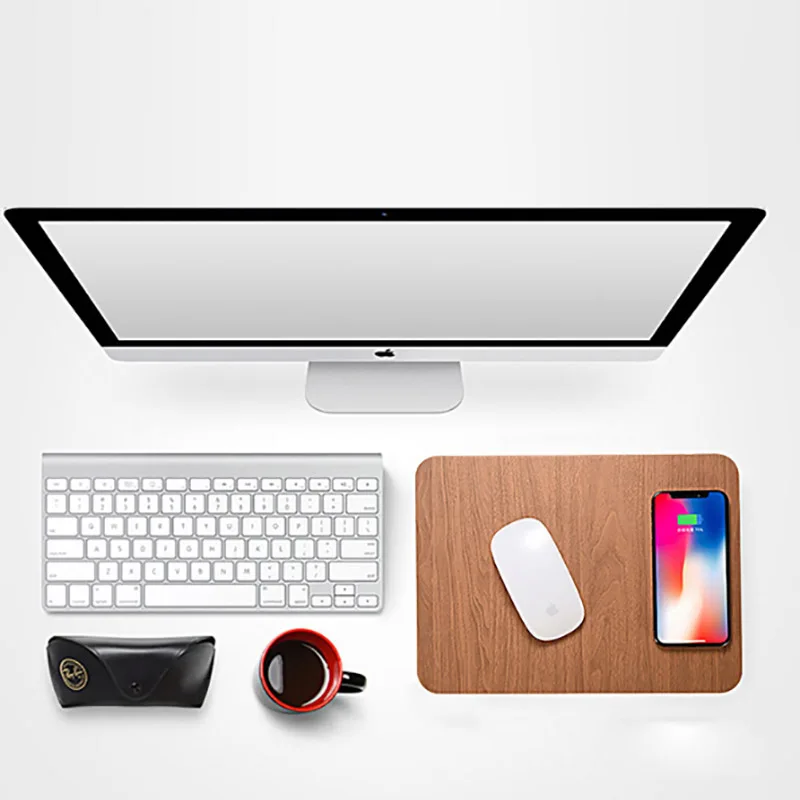 Беспроводное зарядное устройство Qi для мобильного телефона коврик мыши Samsung