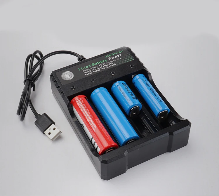 3,7 v 18650 зарядное устройство литий-ионный аккумулятор Usb независимая зарядка портативная электронная сигарета 18350 16340 14500 зарядное устройство
