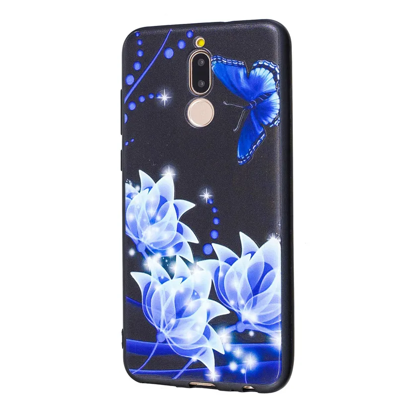 Чехол HEMASOLY для Huawei Mate 10 Lite мягкий чехол из ТПУ Nova 2i Honor 9i силиконовый Relif окрашенный
