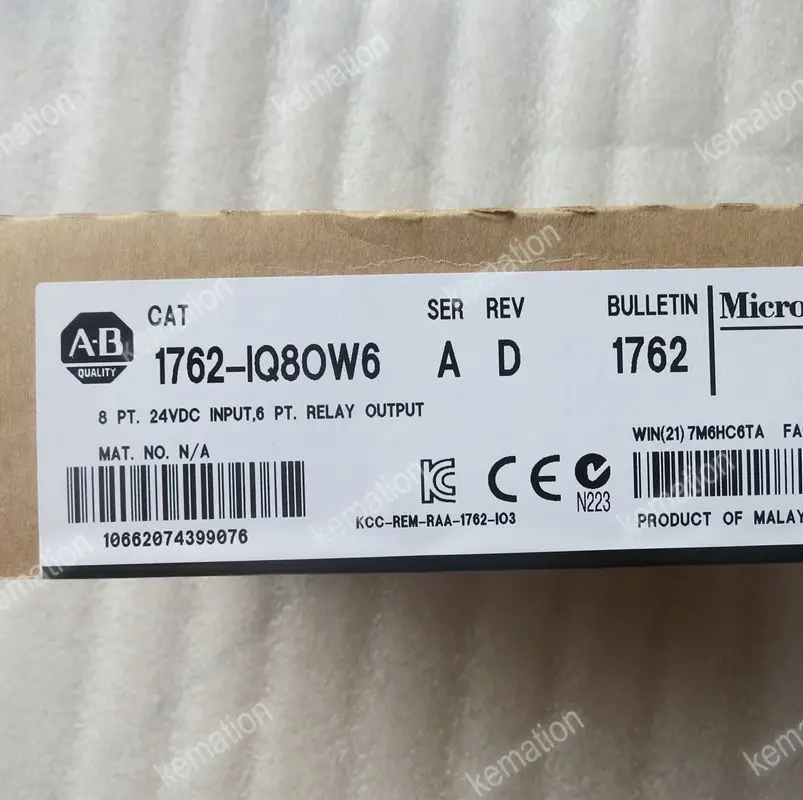 Оригинальный 1762-IQ8OW6 I/O Модуль 1762IQ8OW6 8 точечный DC в 6 релейный выход 24VDC |
