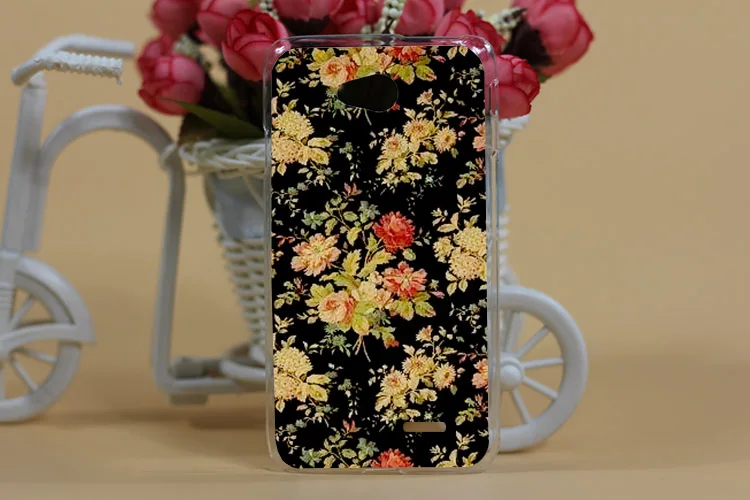 Модный Твердый чехол для LG L70 с изображением цветочных башен и Мэрилин Монро