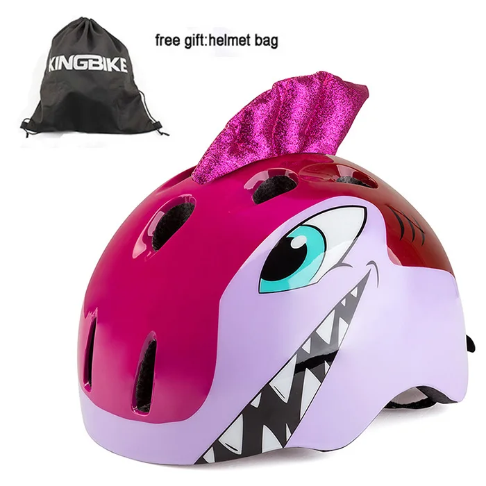 rose red KINGBIKE Горячая Распродажа, детские шлемы для мальчиков и девочек, Детский велосипедный шлем, Сверхлегкий Детский велосипедный шлем, велосипедные шлемы для детей - Цвет: rose red