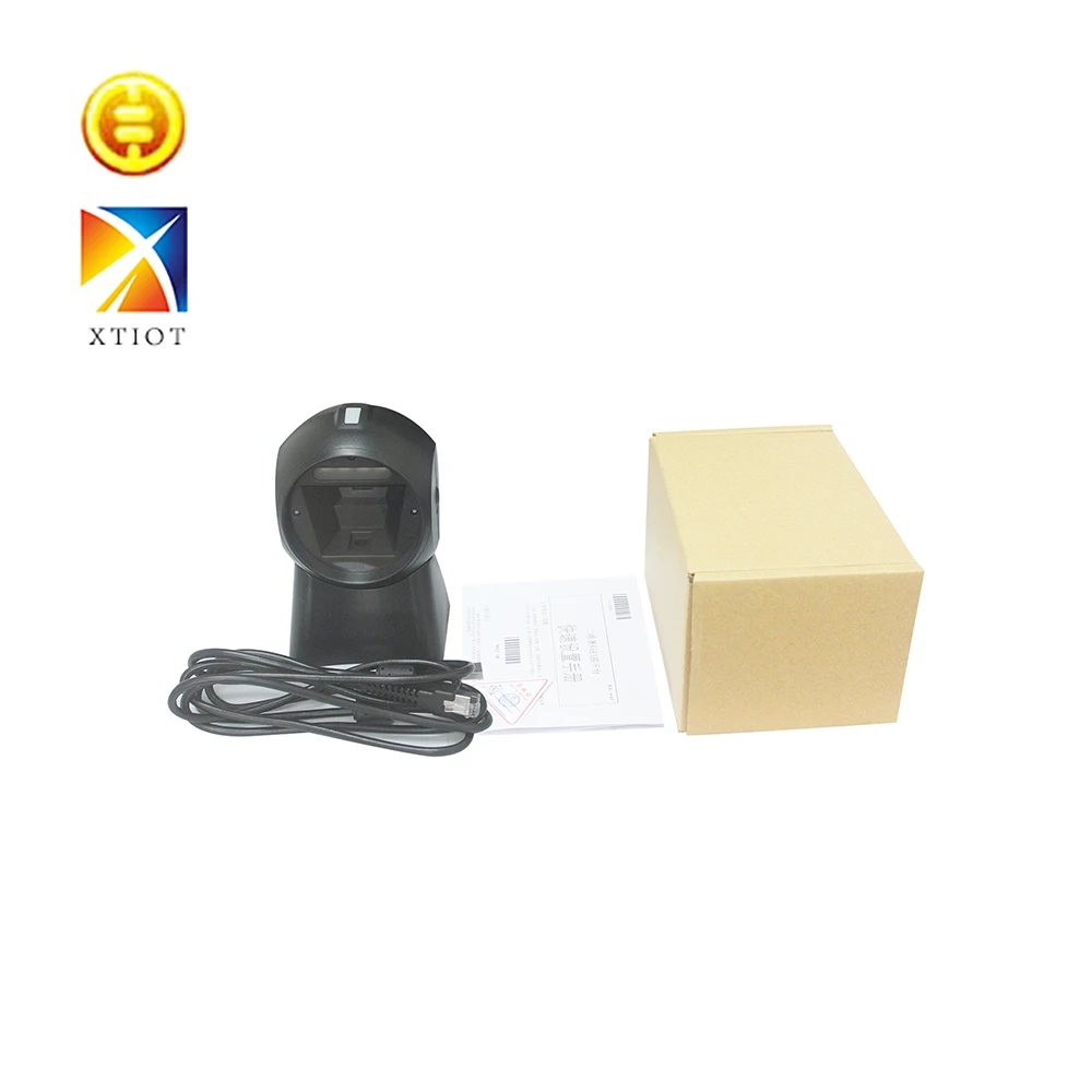 XT7301 adjustable scan head multi-Interface desktop handsfree wireless barcode scanner 2D code bar qr reader | Компьютеры и офис