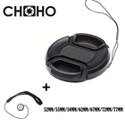 Универсальная пластиковая крышка объектива с центральным зажимом для передней крышки 52 мм 55 мм 58 мм 62 мм 67 мм 72 мм 77 мм для DSLR Canon Nikon Sony Olympus