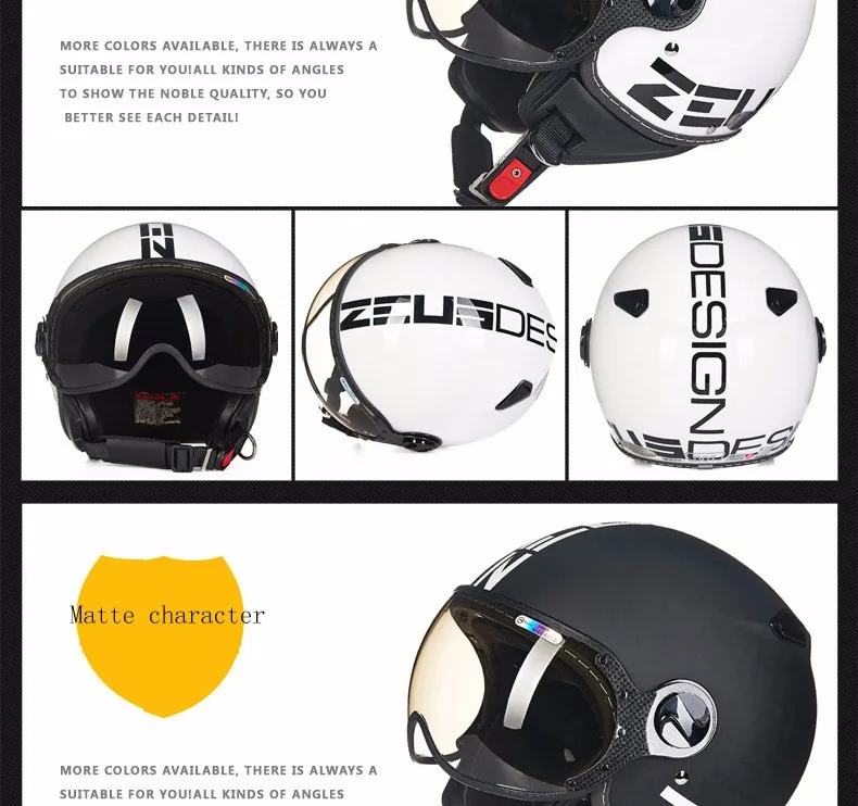 TAIWEN ZEUS moto rcycle шлемы Ретро Винтаж moto rcycle Половина лица шлем moto rbike шлем 210C шлем moto