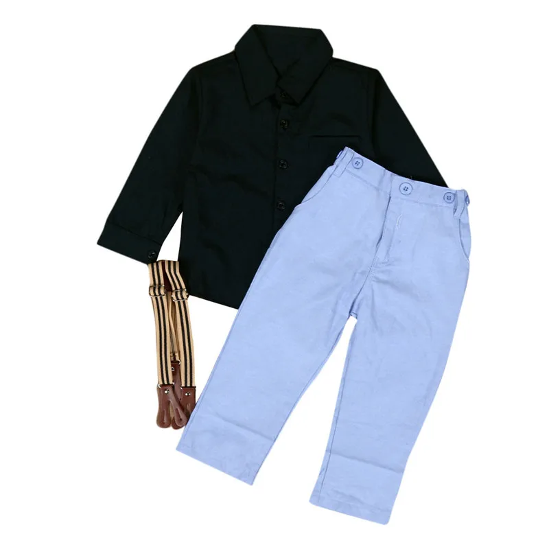 Одежда для мальчиков 1 комплект футболка с длинным рукавом маленьких топ +