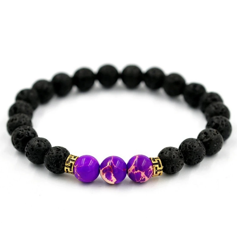 6 видов цветов многоцветный 7 чакр целебный баланс браслет Йога жизнь энергия