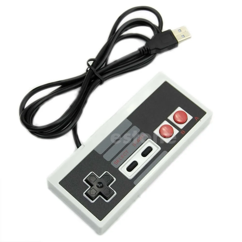 Игровой контроллер USB Plug Play пластик черный + серый для NES ПК Windows новинка|Геймпады| |
