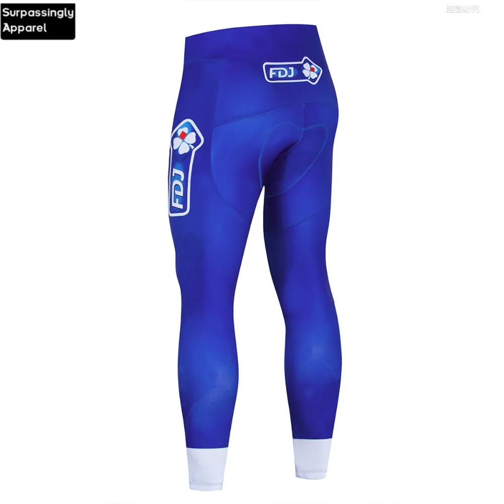 Мужские велосипедные комбинезоны с длинным рукавом FDJ Coolmax синие Mtb Ropa Ciclismo