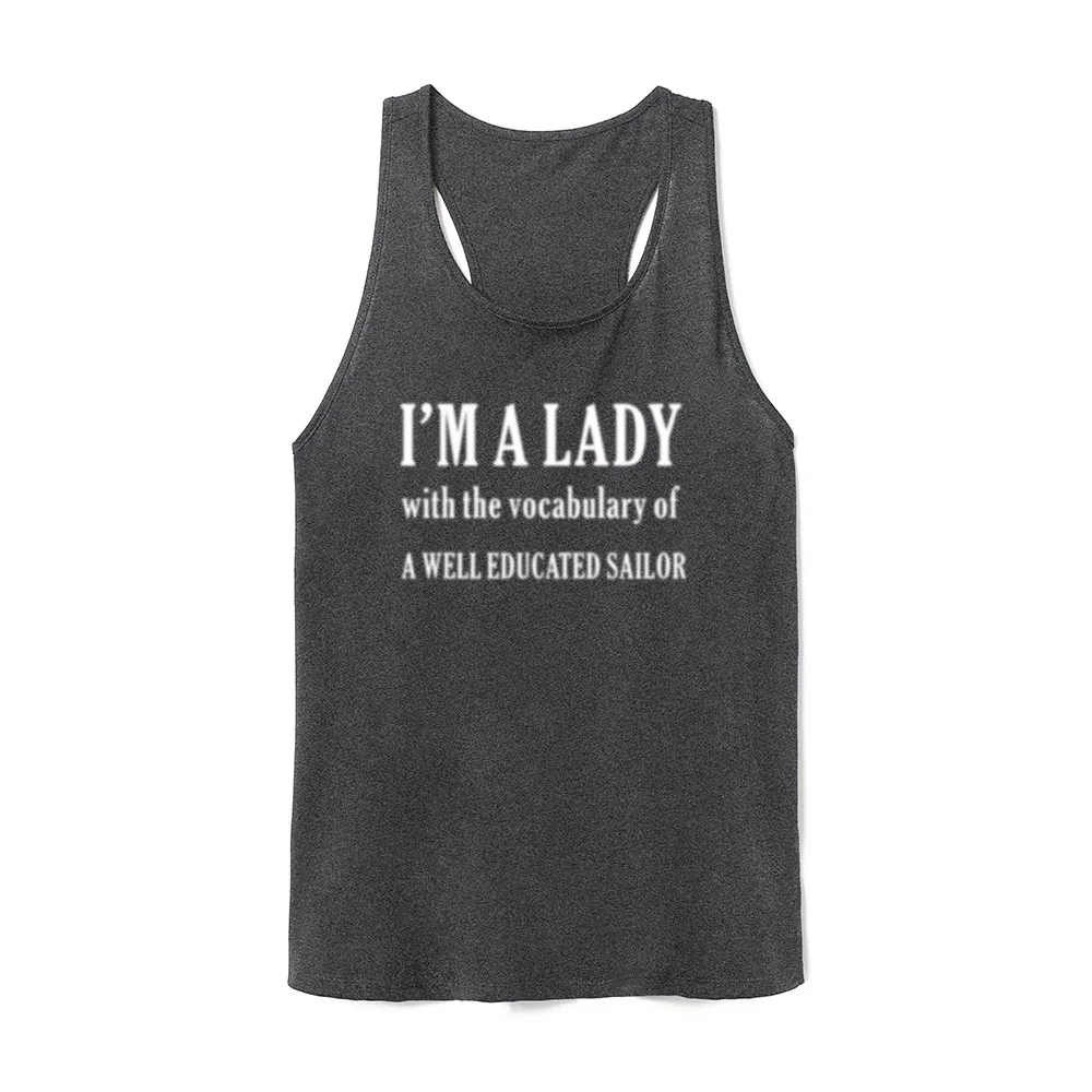 Женские майки с матросским словом забавные для фитнеса и тренировок | Женская