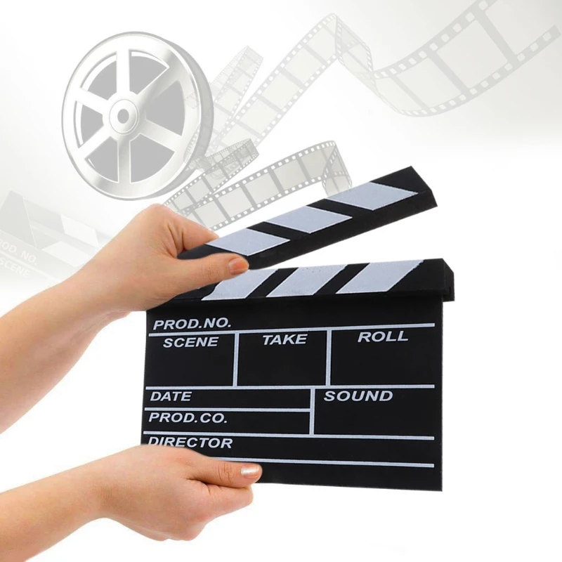 SIV-Clapper de película de cine, Clapboard de película de HOLLYWOOD, accesorios de fotografía