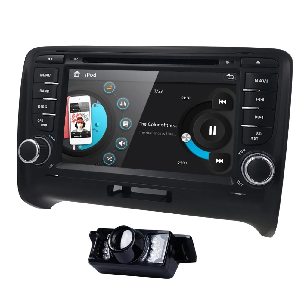 Сенсорный экран 2 DIN автомобильный DVD GPS Радио стерео для AUDI TT 2006-2014 MK2 аудио dvd плеер