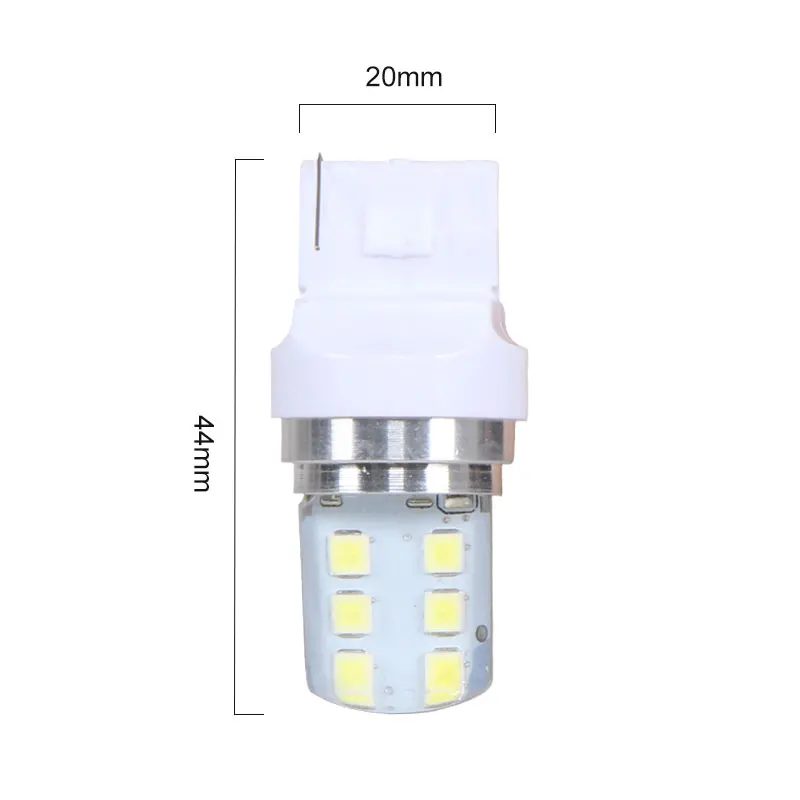 Оптовая продажа 7440 2835 12SMD автомобильный canbus светодиодный силикагелевый задний