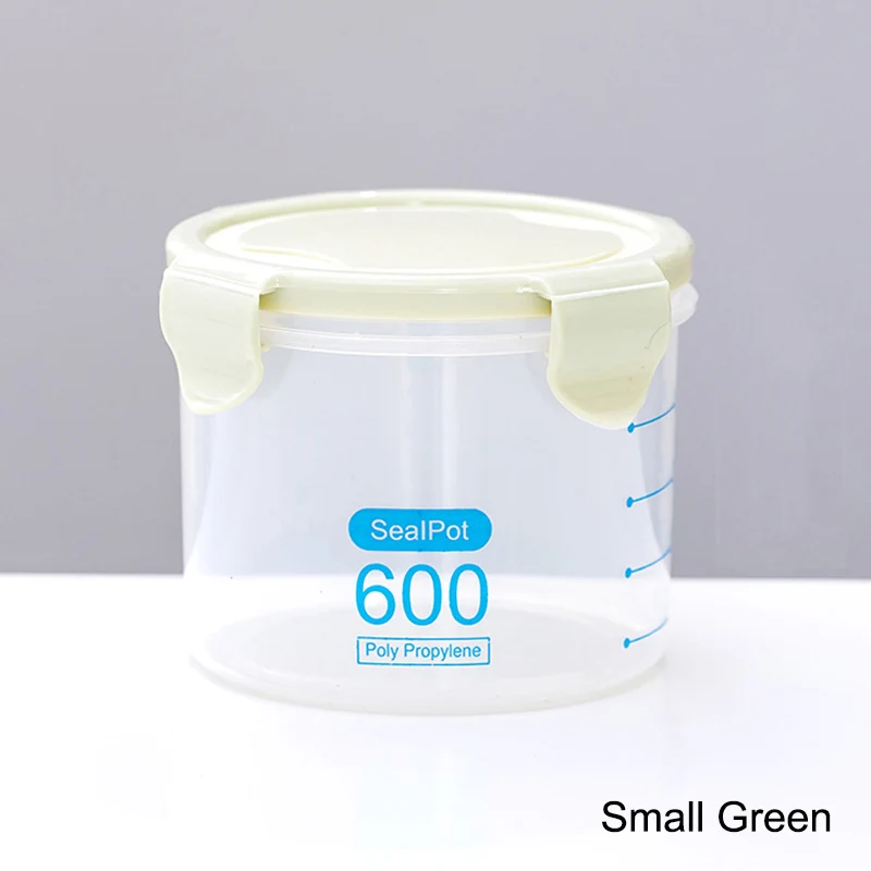 Green600 MICCK кухонные Герметичные банки для еды, консервационные банки для холодильника, кухонная коробка для хранения зерна, контейнер для свежих продуктов - Цвет: Green600