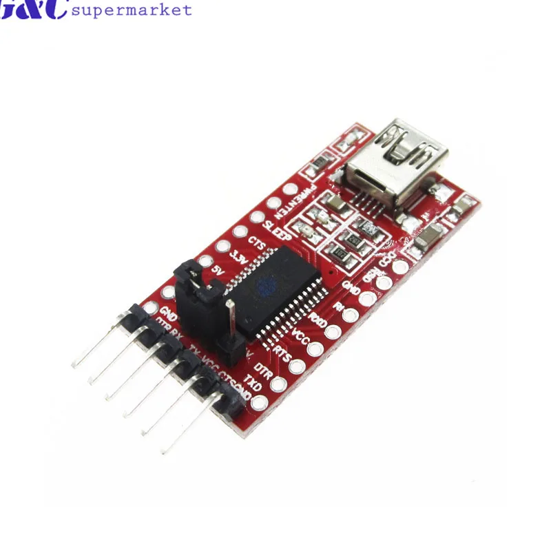 Высококачественный последовательный адаптер FT232RL FT232 FTDI USB 3 В 5 в TTL мини