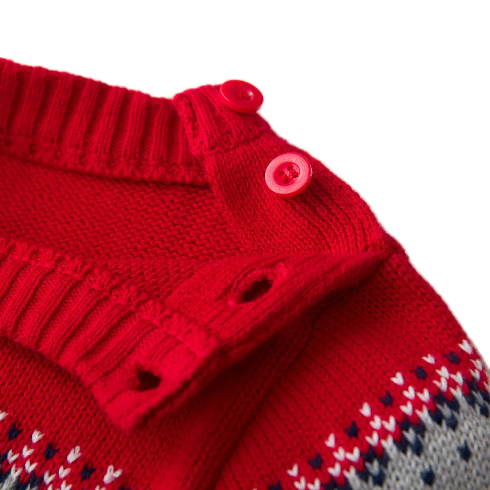 Детский трикотажный комбинезон Ircomll с длинным рукавом и принтом медведя |