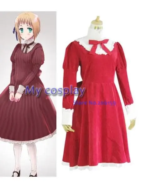 Женское платье с высоким воротником Hetalia Axis Powers красный костюм для косплея из