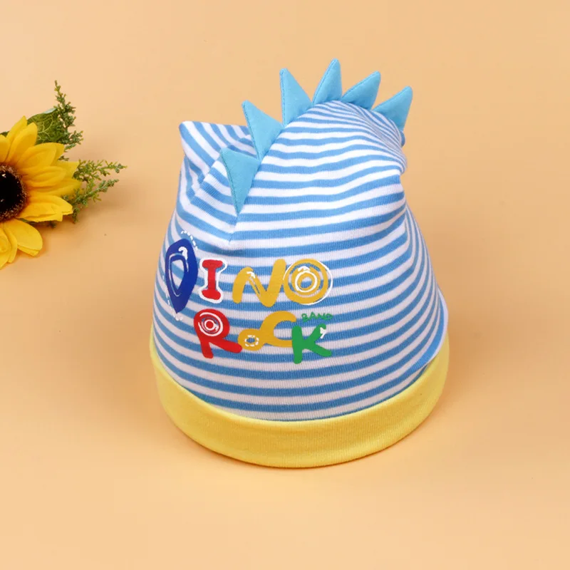 Шапочка для малыша с героями мультфильма динозавр весенние хлопковые шапки