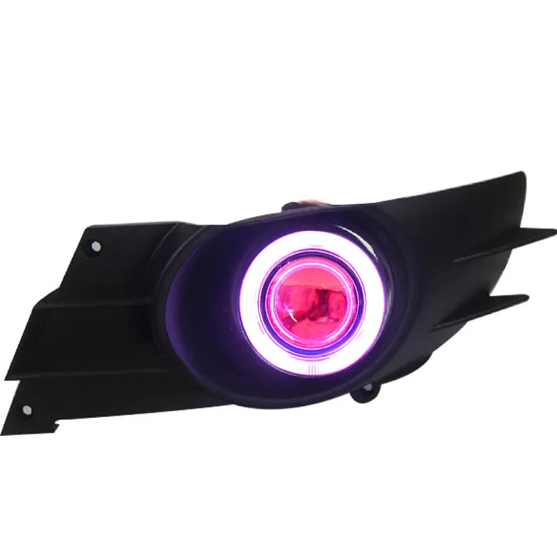 EOsuns COB angel eye Светодиодный дневной ходовой светильник DRL+ галогенный противотуманный светильник+ объектив проектора для suzuki sx4 sedan