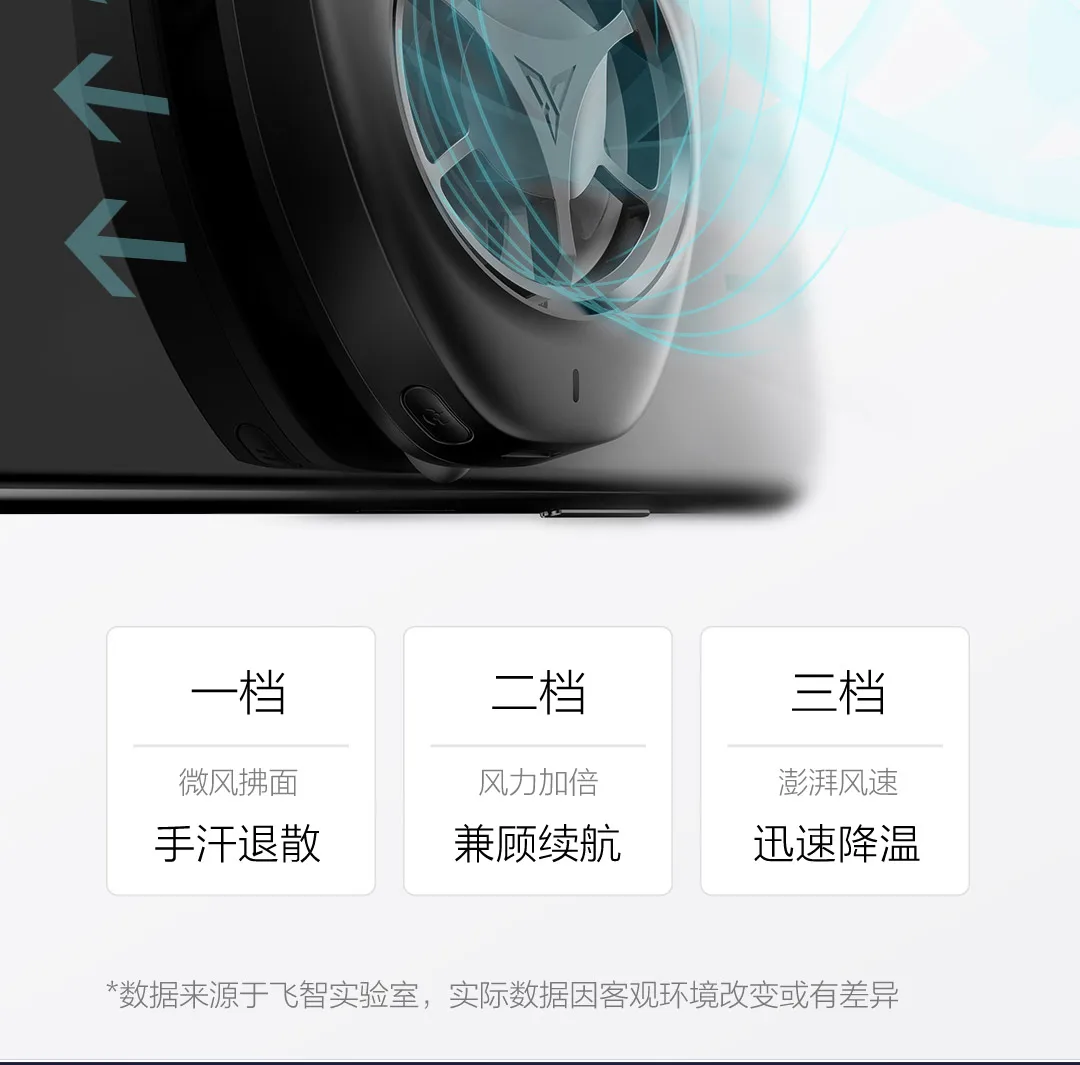 Xiaomi Mijia Youpin Feizhi Beewing мобильный телефон радиатор черный Третий механизм сильный ветер самоградиентные блики
