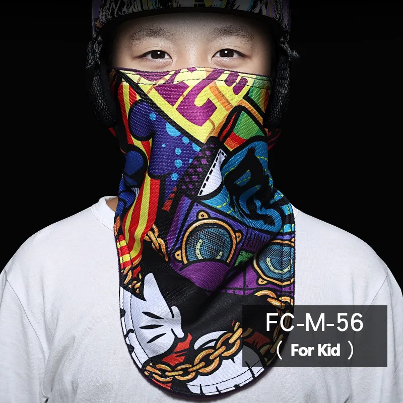 FC-M-56 VanRee лыжные комбинезоны, лыжные маски для мужчин, женщин, детей, для мальчиков и девочек, теплые, флисовые, с принтом, для велоспорта, альпинизма, велосипедные маски - Цвет: FC-M-56