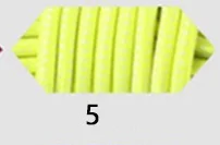 Fluorescent yellow 5 Светоотражающие эластичные шнурки для обуви, эластичная система блокировки, спортивные кроссовки, шнурки для бега, для тренировок, отражающие безопасность при приближении - Цвет: Fluorescent yellow 5