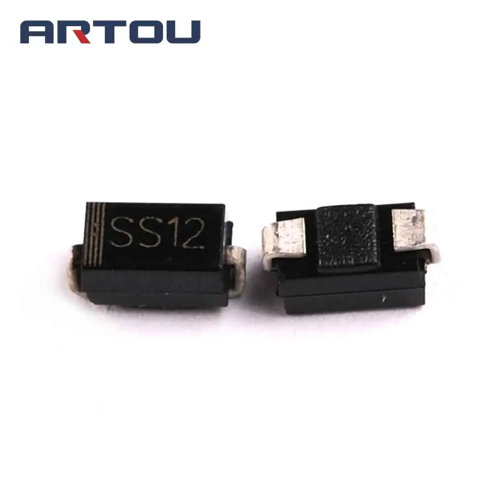 100 шт SS12 DO-214AC 1N5817 SMD диод 1A | Электронные компоненты и принадлежности