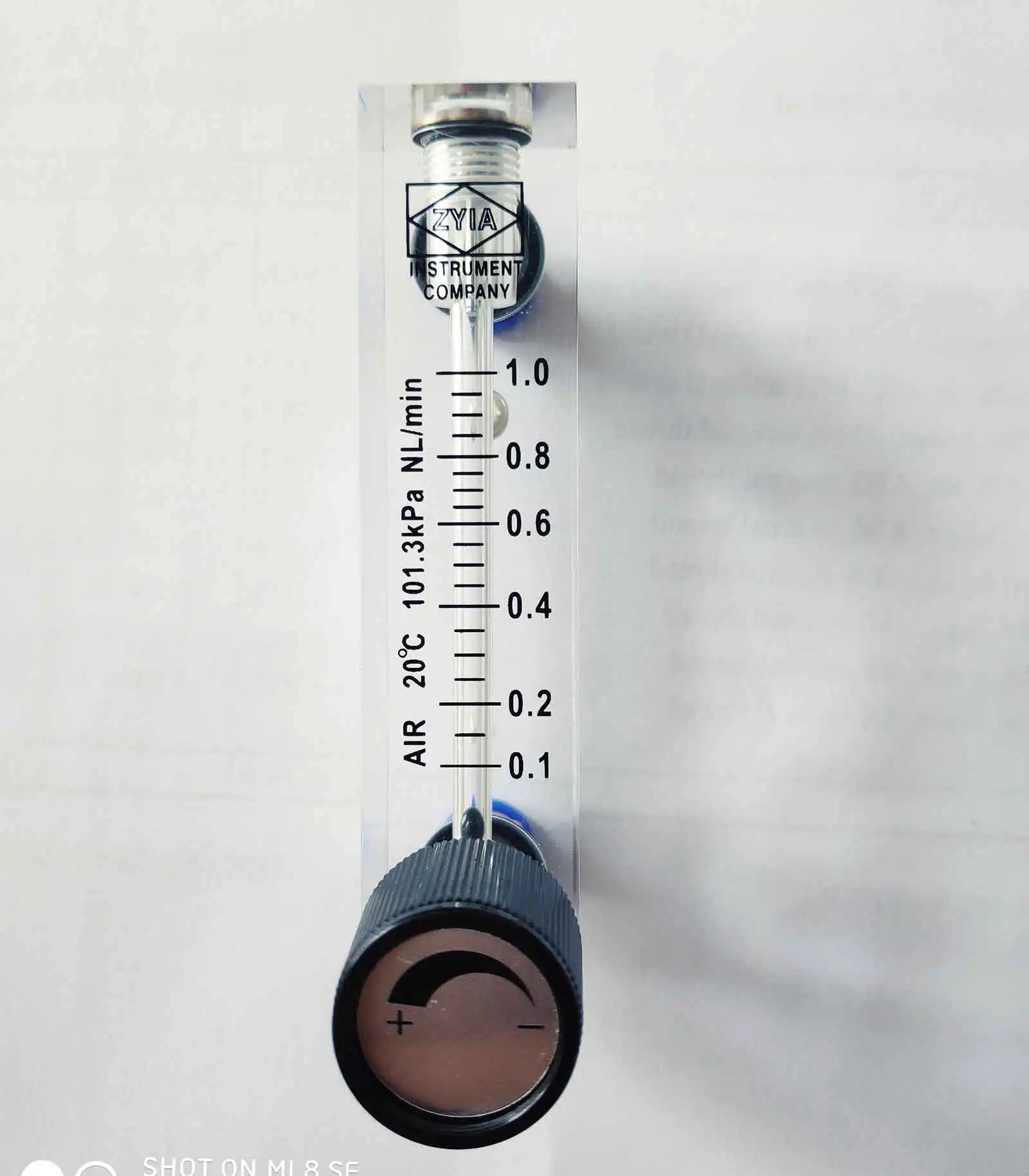 Medidor de Vazão Acrílico tipo Painel Embutido Medidor de Fluxo com Válvula Ajuste de Baixo para ¢ Conexão Rápida com Plugue Medidores de vazão