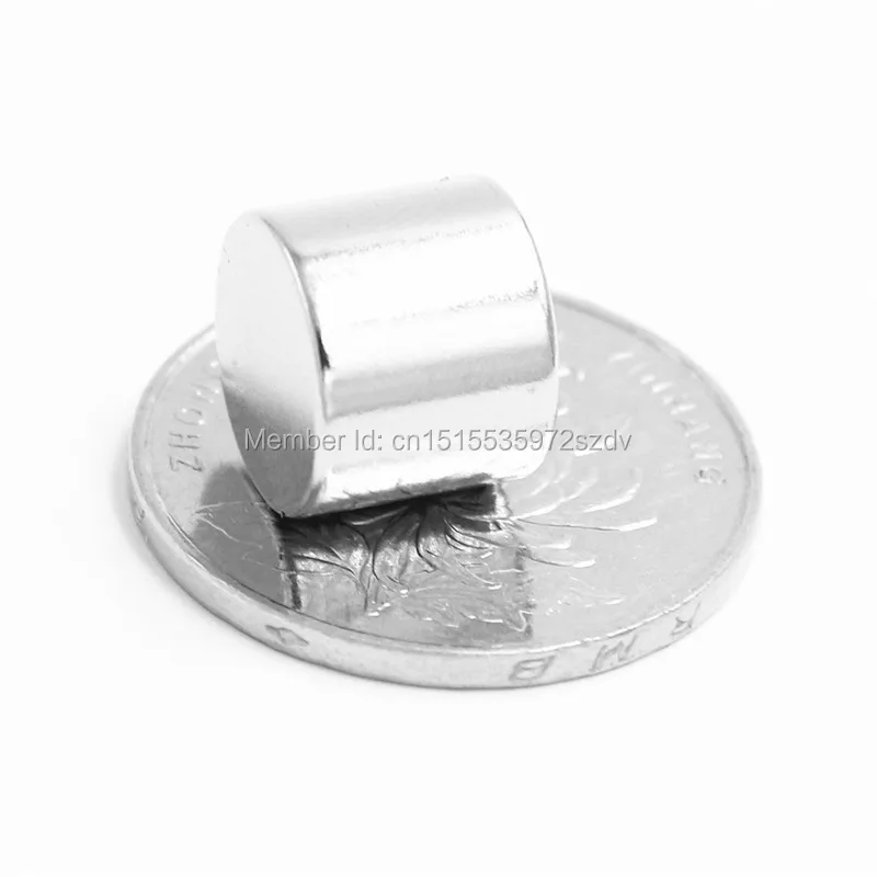 

100pcs Strong Round Dia 12mm x 10mm N35 Rare Earth Neodymium Magnet Art Craft Fridge 12x10mm