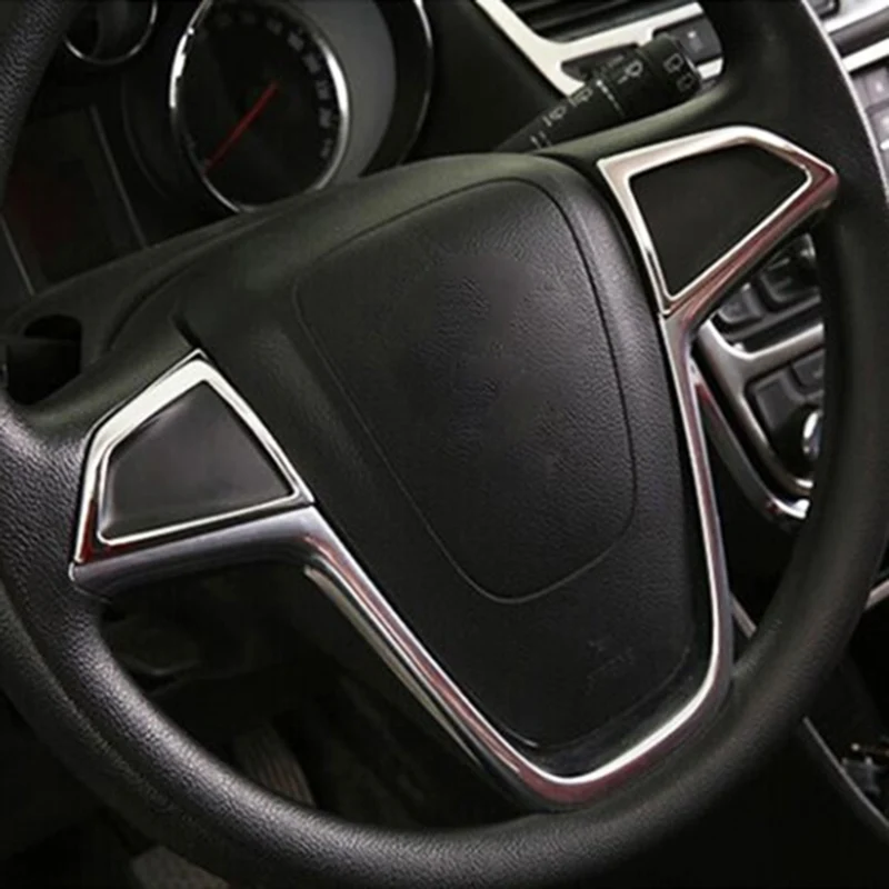 Хромированная панель на руль для Buick Encore Opel/Vauxhall Mokka X 2013 2014 2015 2016 2017 2018 отделка под