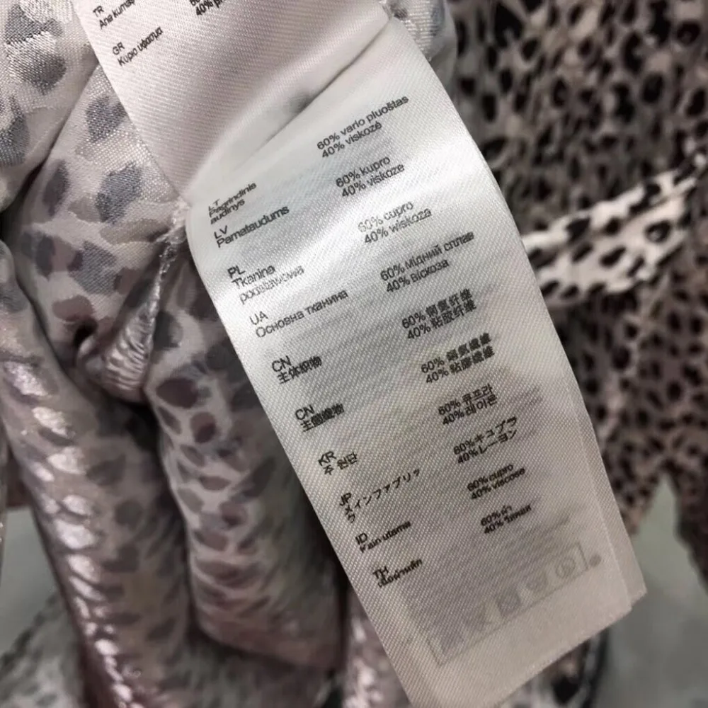 autumn and winter new lantern sleeves V-neck Animal print tie printed lace ruffles women's dress