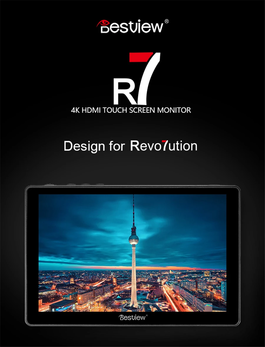Лучший вид R7 " 7 дюймов дисплей 4K HDMI монитор ЖК-дисплей сенсорный экран монитор на камеру поле DSLR монитор для видеокамеры s