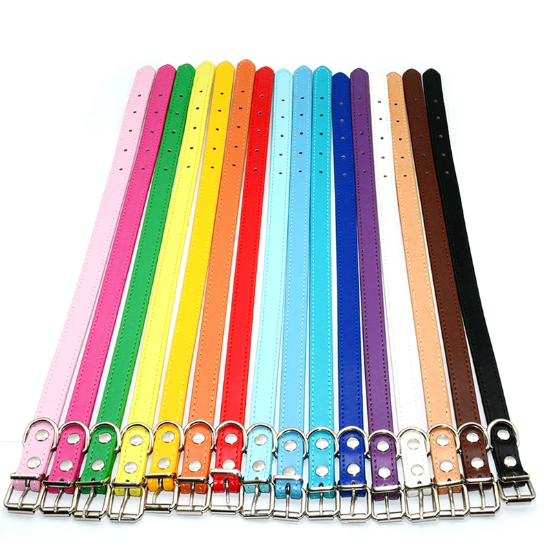 Ошейник из мягкой кожи для собак аксессуары маленьких и средних милый щенок