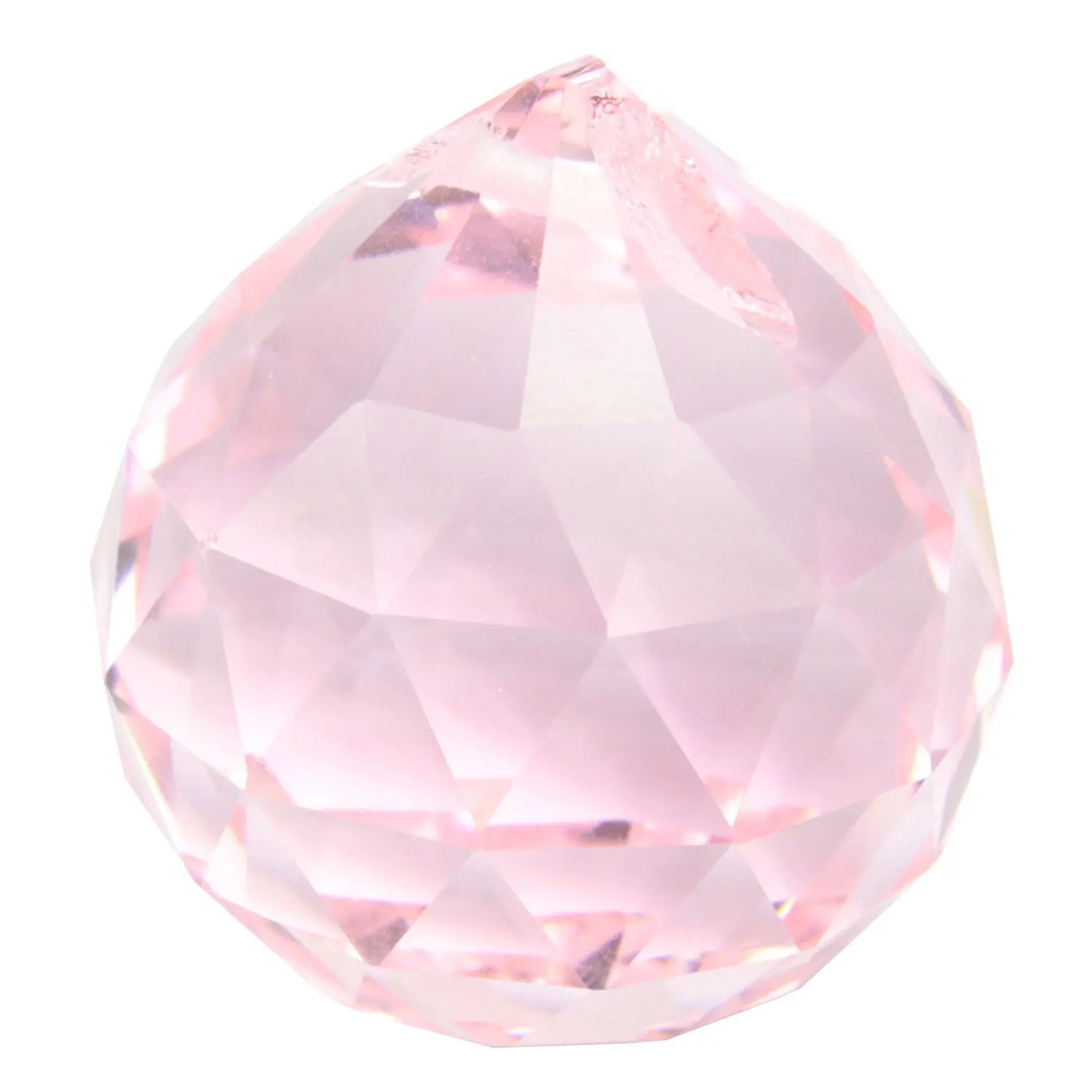 

New 30mm Vintage Crystal Pink Feng Shui Ball