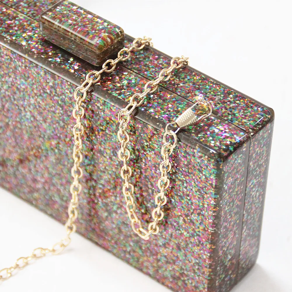 Новый кошелек Марка Модные сумки Для женщин сумка красочные блесток Выходные