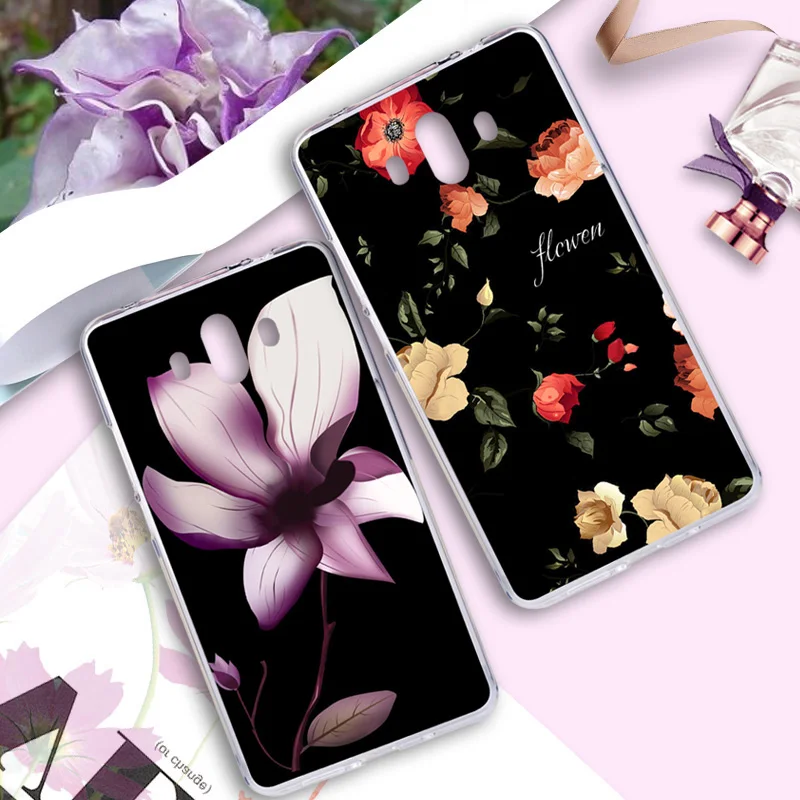 Чехол для Huawei Коврики 10 цветов Обложка Pro цветочный Рисунок Симпатичные Фламинго
