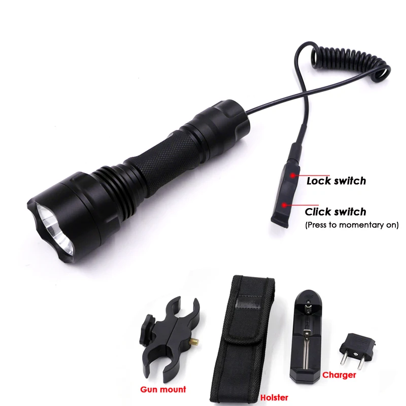 C2 CREE XML2 U3 светодиодный фонарик Охотничья ружья освещение пистолет для стрельбы